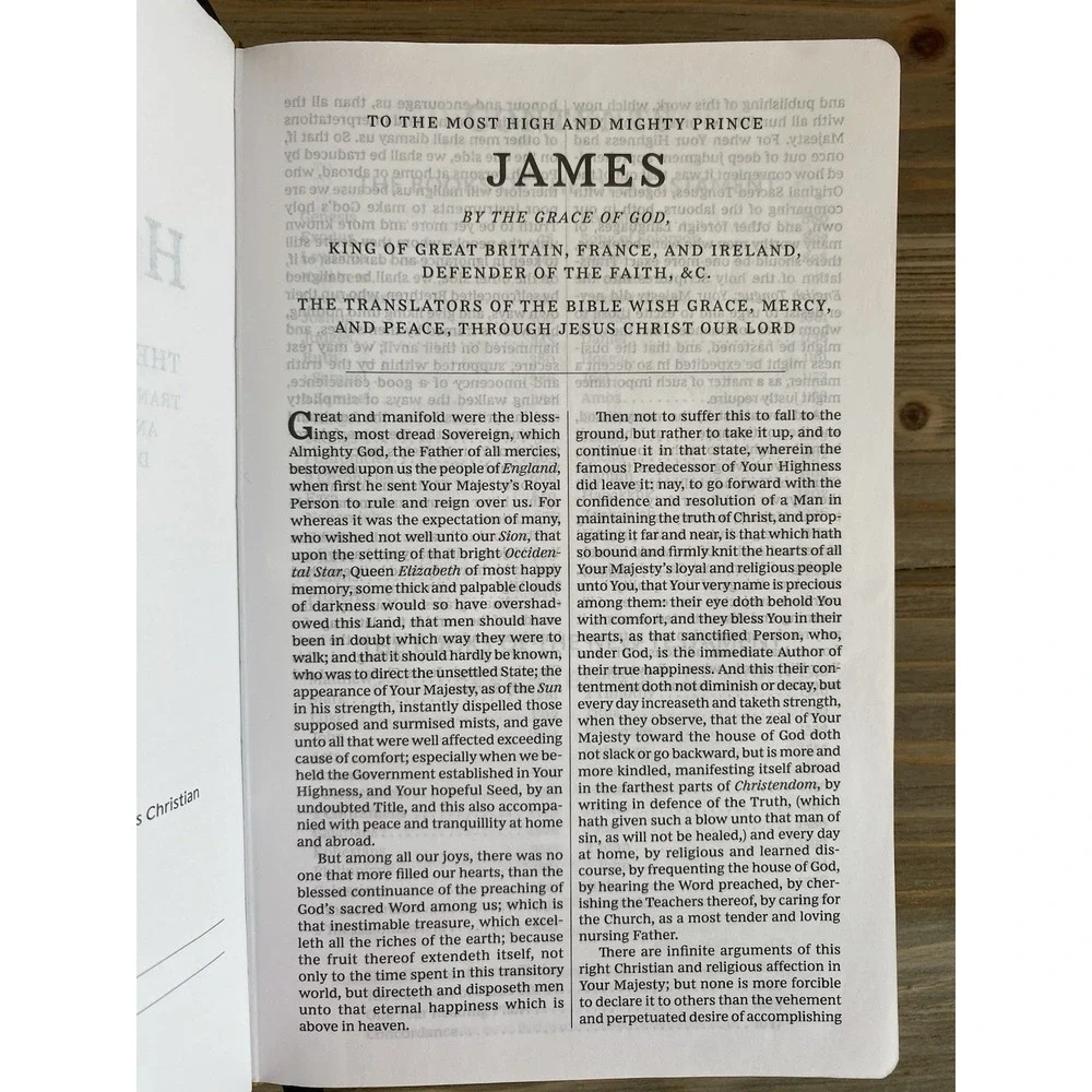 Holy Bible KJV Ultra Thin Reference Bible Cornerstone Publishers Small Print